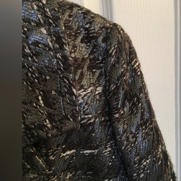 J. Crew Marie Metallic Houndstooth Top Coat Jacket - Picture 11 of 11